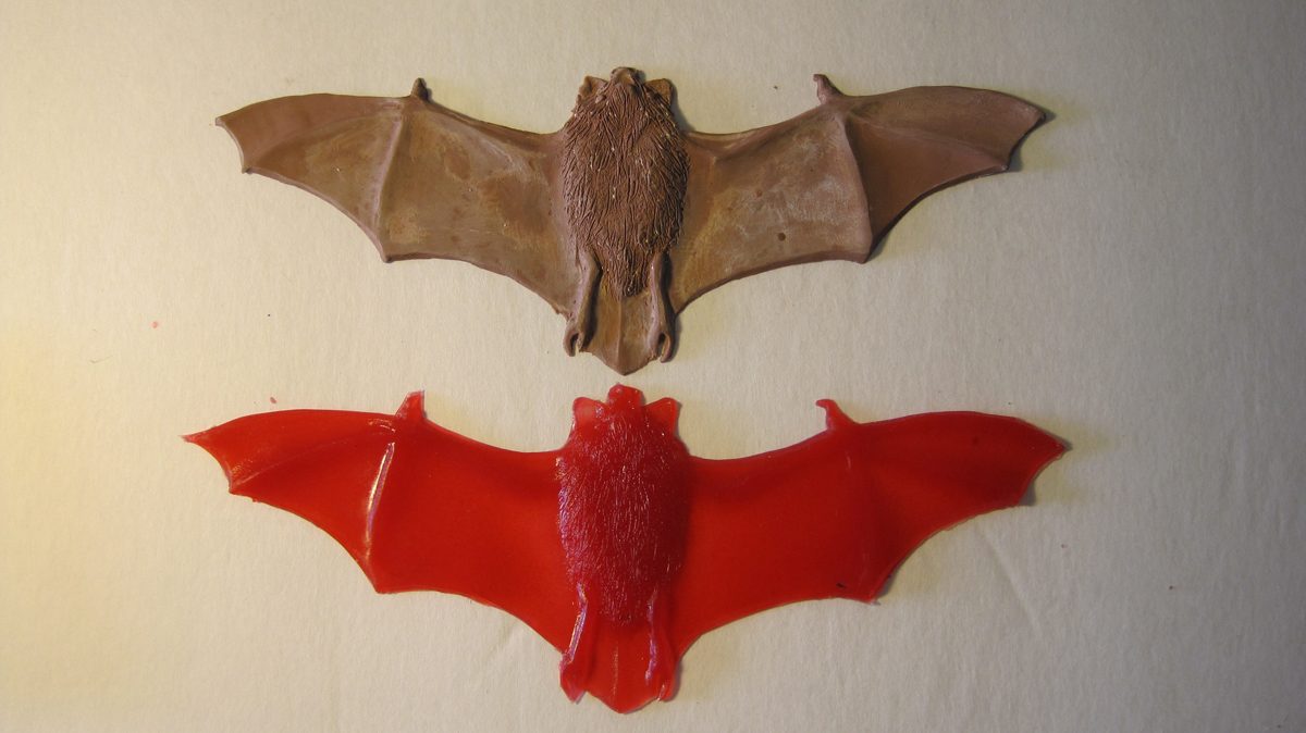 bat clay and plastic